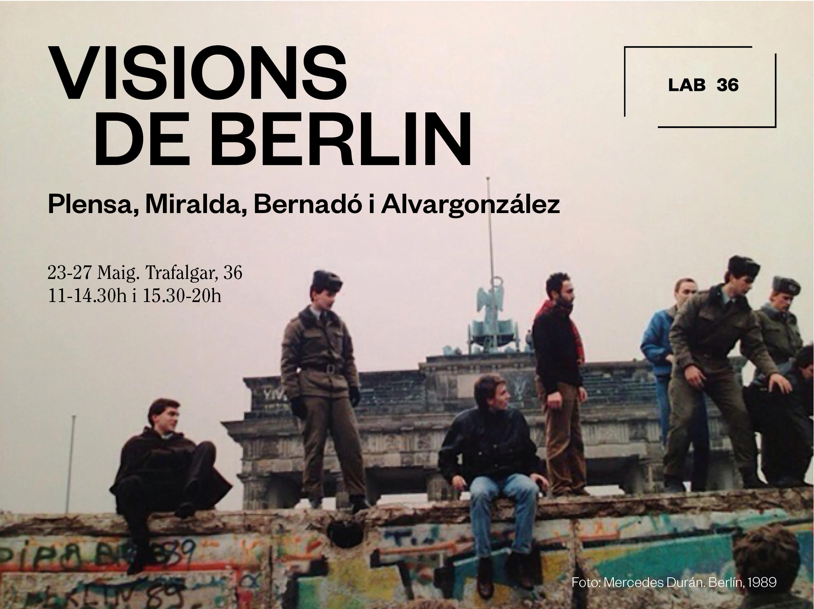 Invitation | Visions de Berlin: Plensa, Miralda, Bernardó i Alvargonzalez